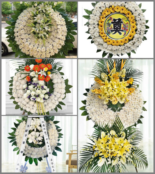 山东青岛平度市东阁街道上马村花圈速递
