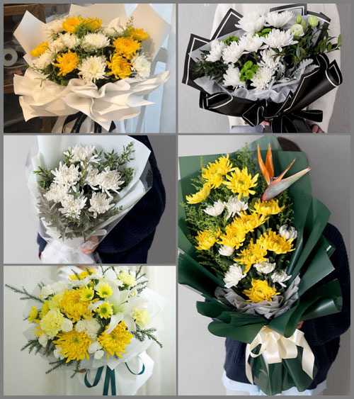 山东青岛平度市东阁街道上马村白事花束代送